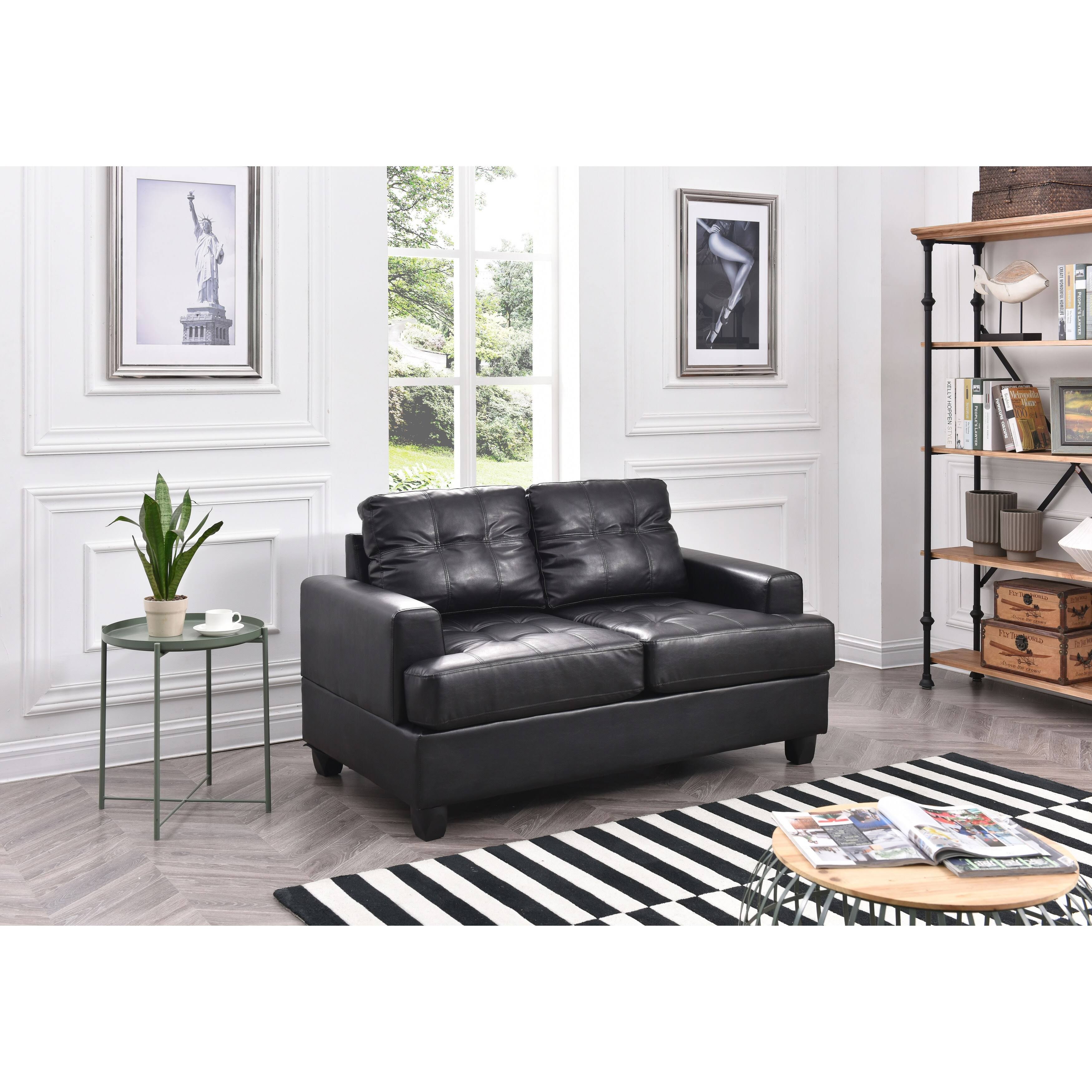 Black Loveseat X842
