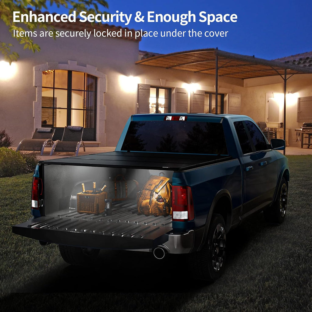 Hard Tri-fold Truck Bed Tonneau Cover for 6.4 ft Bed O353350