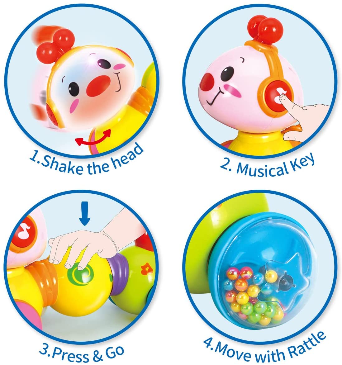 Musical Baby Toys with Rattle for 6 to 12 Months Infant N727970