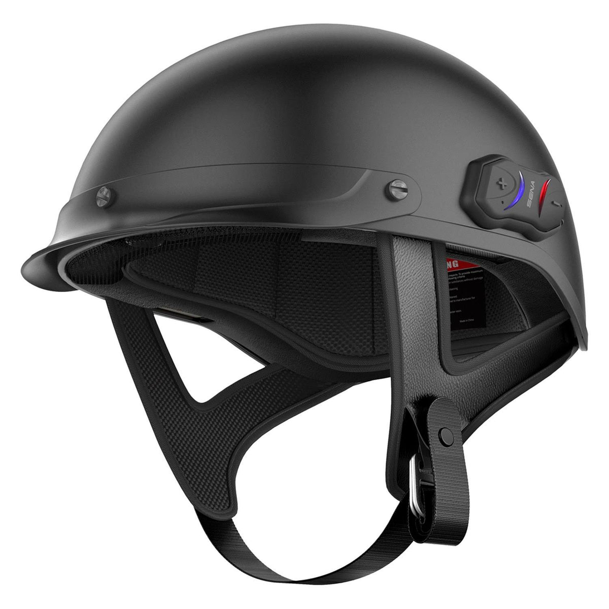 Matte Black Bluetooth Half Helmet C835