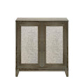 Oak Accent Cabinet with Reversible Door Panels R5133
