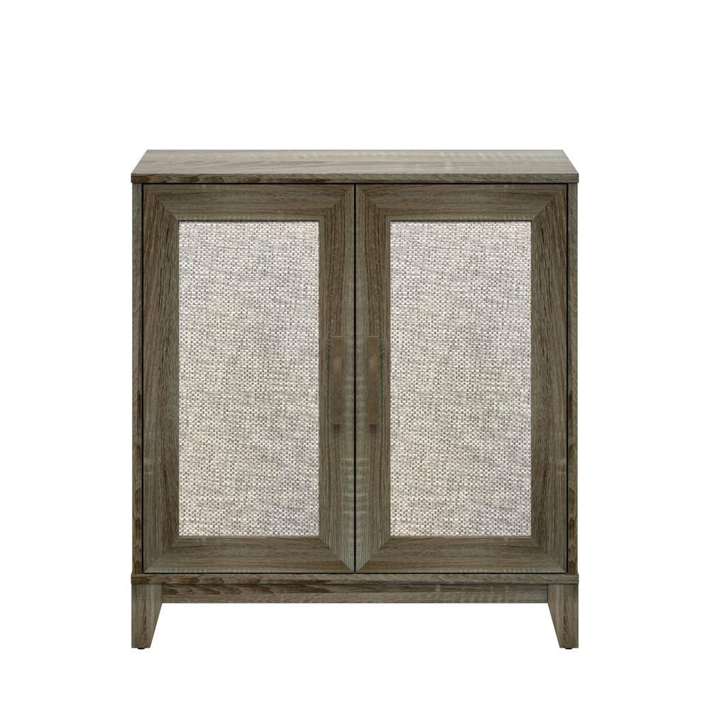 Oak Accent Cabinet with Reversible Door Panels R5133