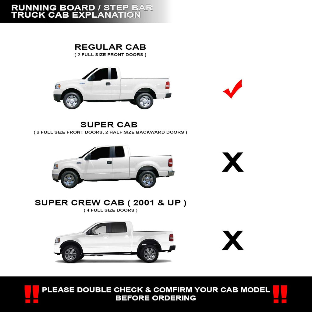 4 Oval Side Step Nerf Bars Black Y713