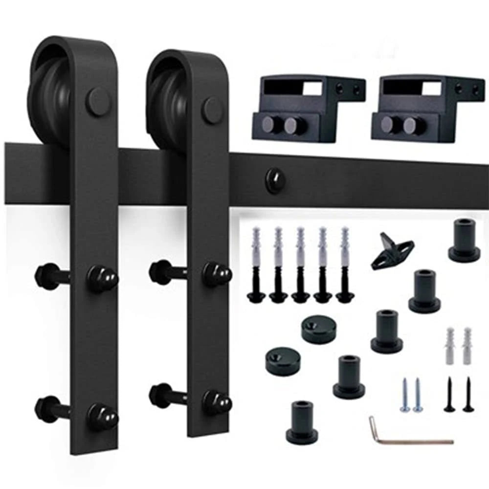 Gray Finish Barn Door with Hardware Kit B500