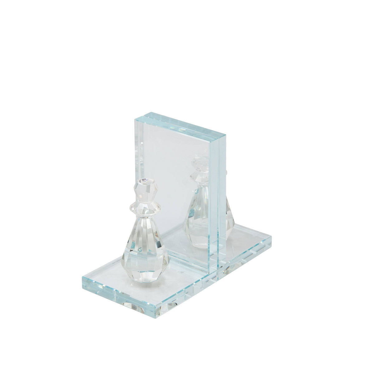 Crystal Chess Piece Bookends, Set of 2 B926289