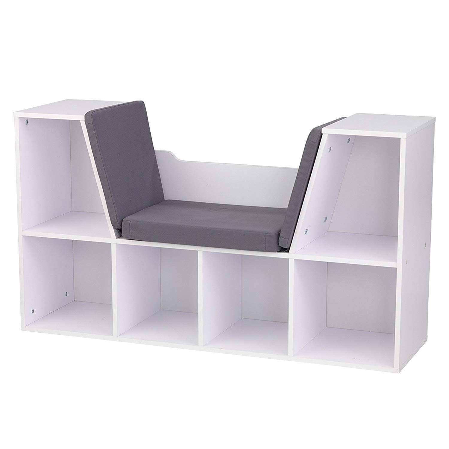 White Bookcase with Reading Nook Toy A652355