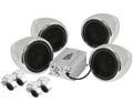 Chrome Handlebar Motorcycle Speakers L4449