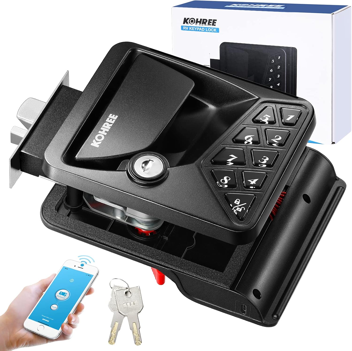 Keyless Entry RV Door Lock with Keypad Deadbolt U88268