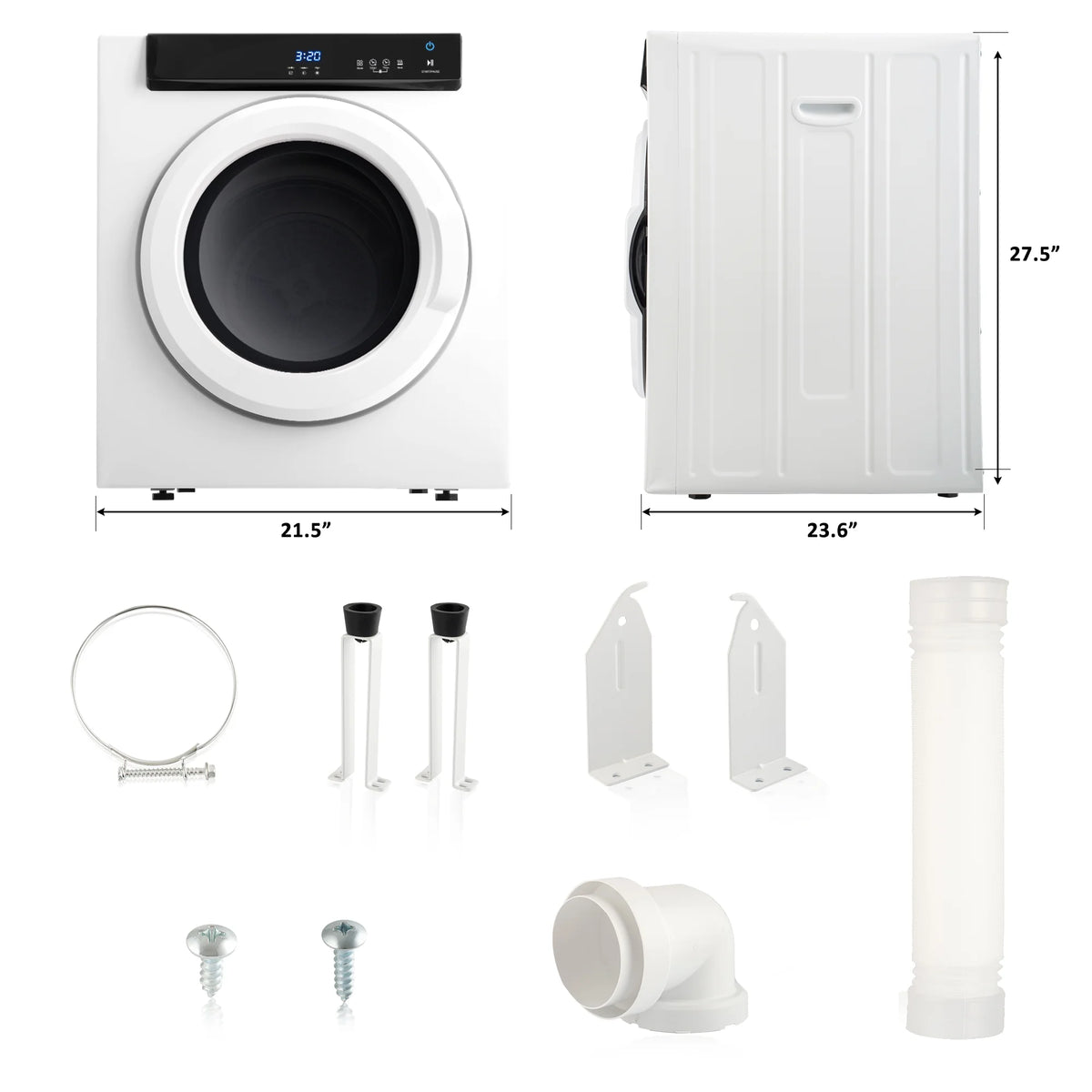 Electric Portable Clothes Dryer with Stainless Steel Tub Q24553