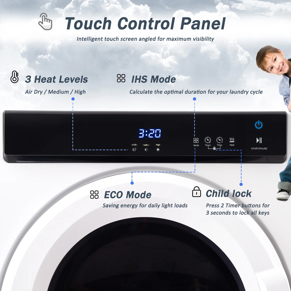 Electric Portable Clothes Dryer with Stainless Steel Tub Q24553