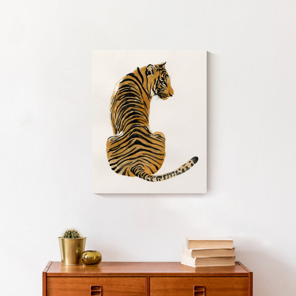 Watercolor Tiger 16x20 Canvas Wall Art L531544