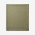 Oversized Queen Supima Cotton Percale Deep Pocket Flat Sheet Green X720