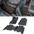 Black TPE Floor Liners for 4-Door Bronco 2021-2022, 1st and 2nd Row J568