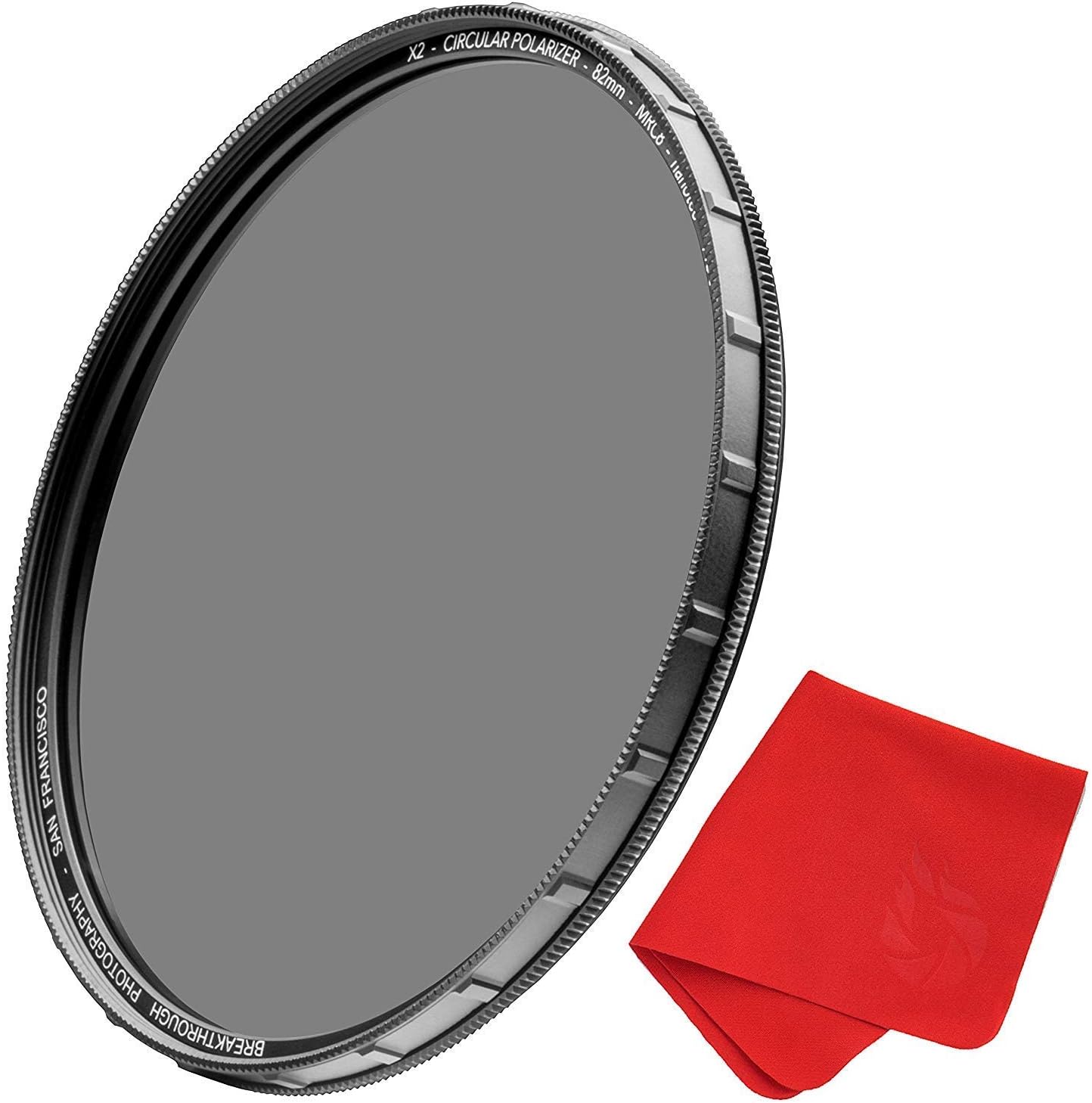 77mm CPL Circular Polarizing Filter for Camera Lenses with Lens Cloth, Pack of 2 Z548421