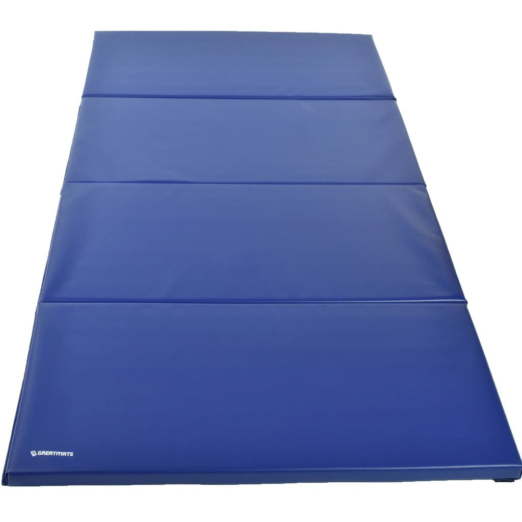 Blue 4x8 Ft x 1-3/8 Inch Folding Gym Mat P869