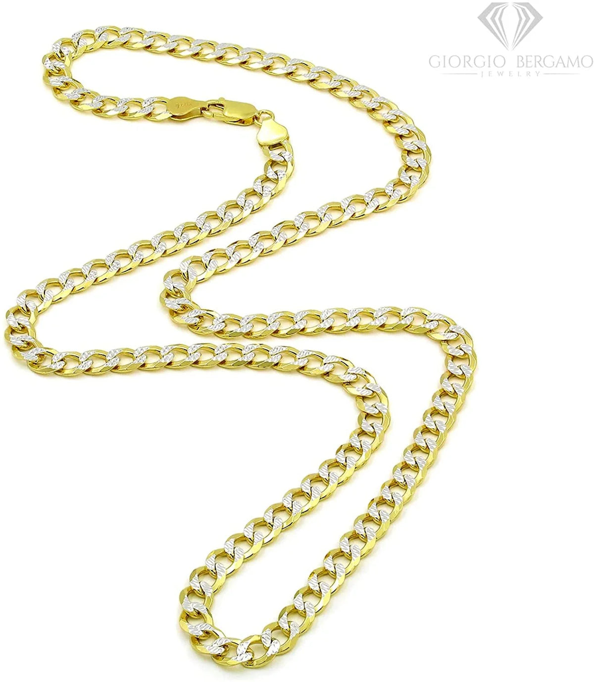 Yellow Gold Plated Cuban Chain Necklace M609920