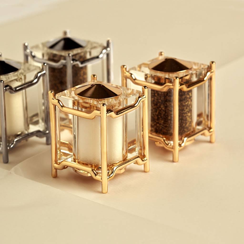 Platinum Salt and Pepper Shakers W495