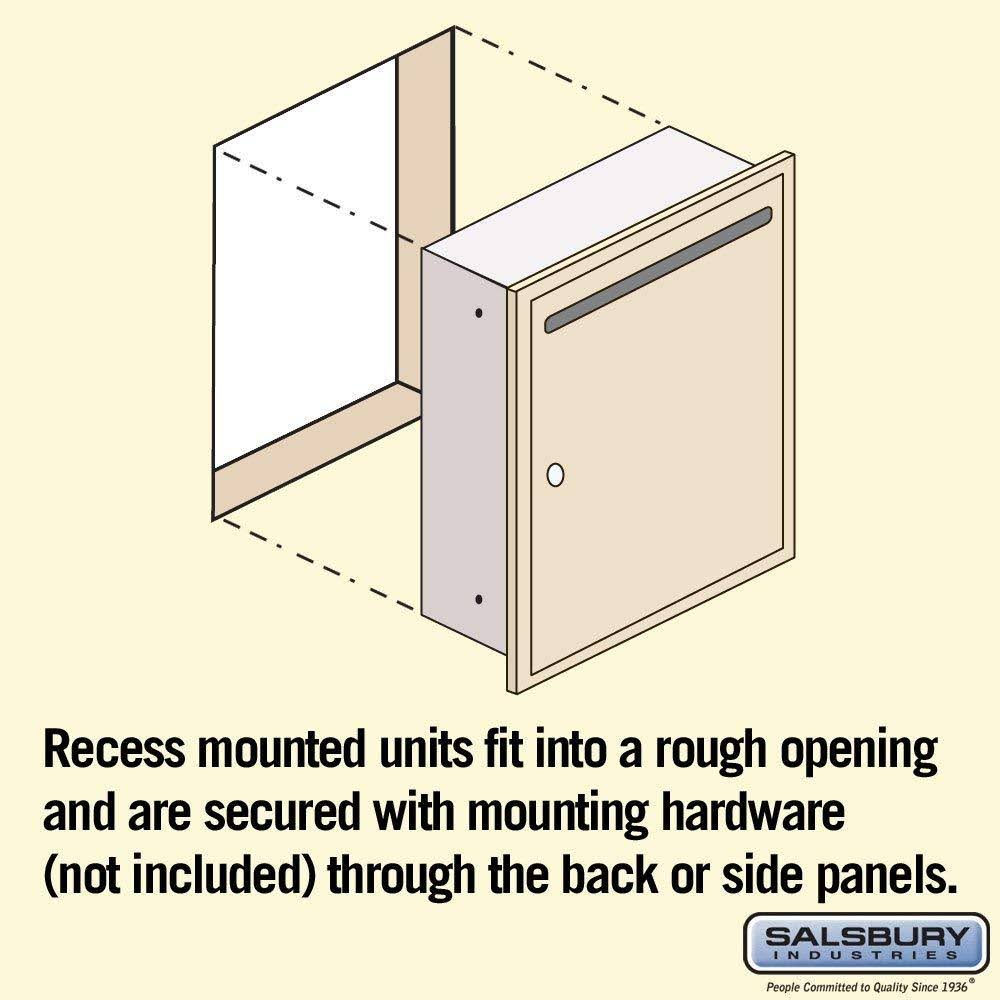 Recessed Mounted Letter Box - Sandstone U532623