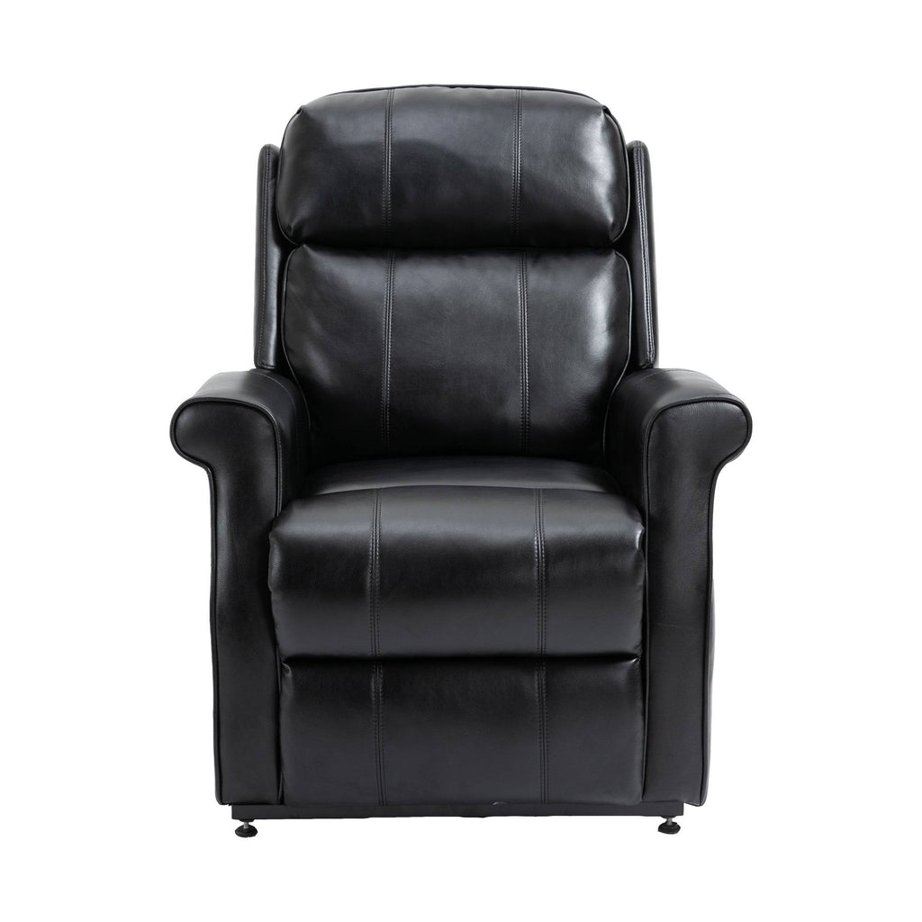 Black Faux Leather Power Lift Recliner Chair L642688