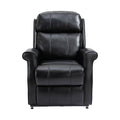 Black Faux Leather Power Lift Recliner Chair L642688