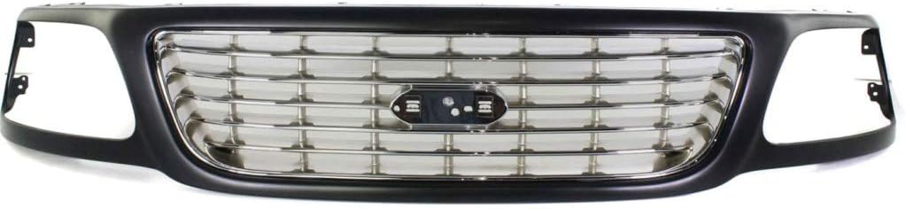 Black Shell Grille Assembly with Chrome Insert A330930