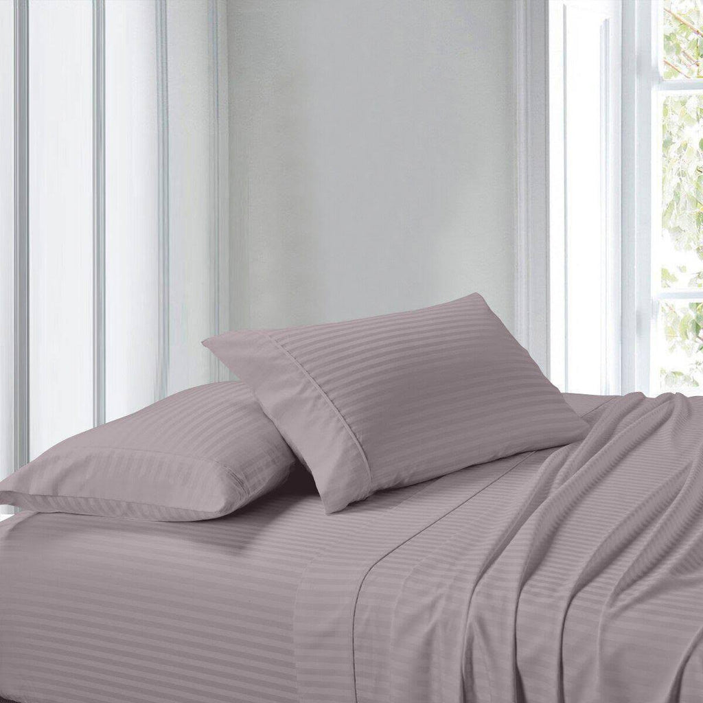 300TC Striped King Waterbed Sheets Q691298
