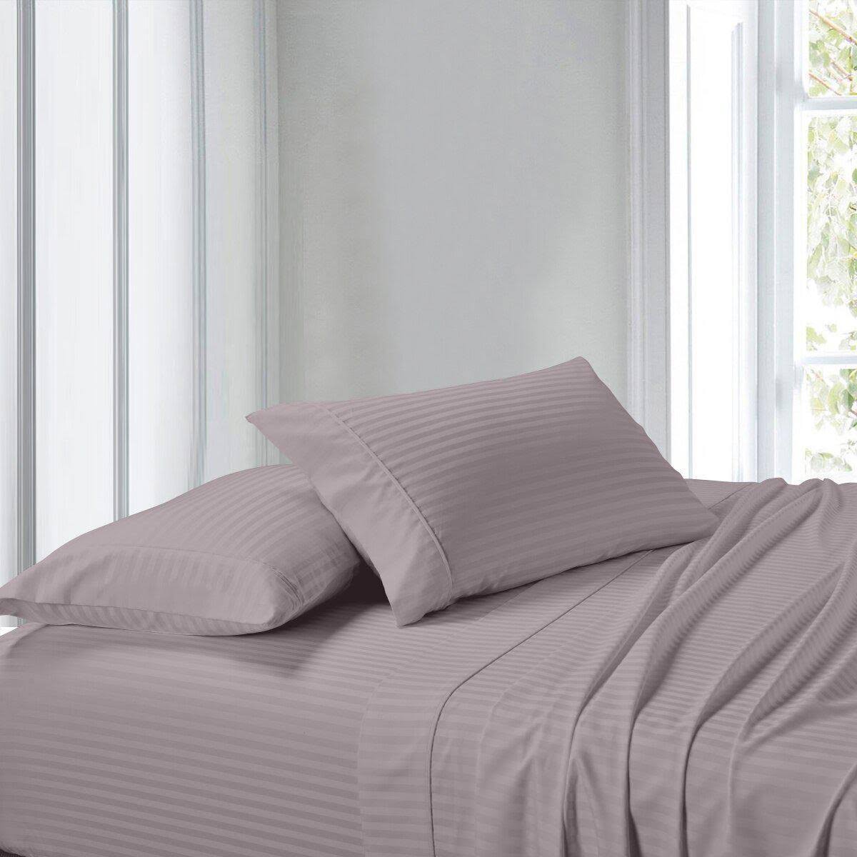 300TC Striped King Waterbed Sheets Q691298