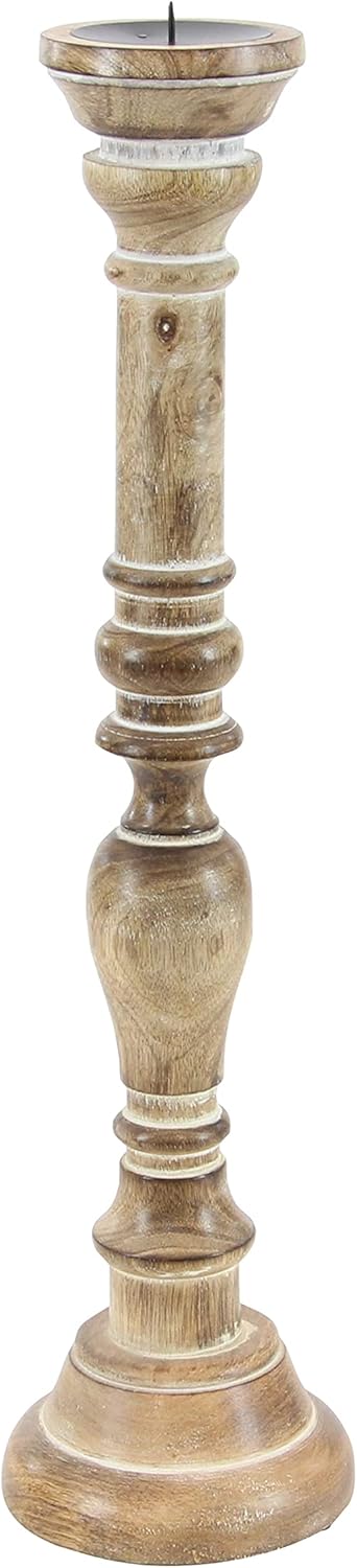 Wooden Candle Stand, Set of 3 Pack of 2 P990282