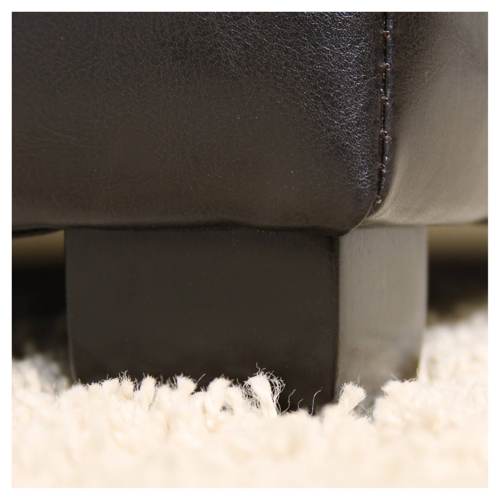 Espresso Leather Storage Ottoman J11145
