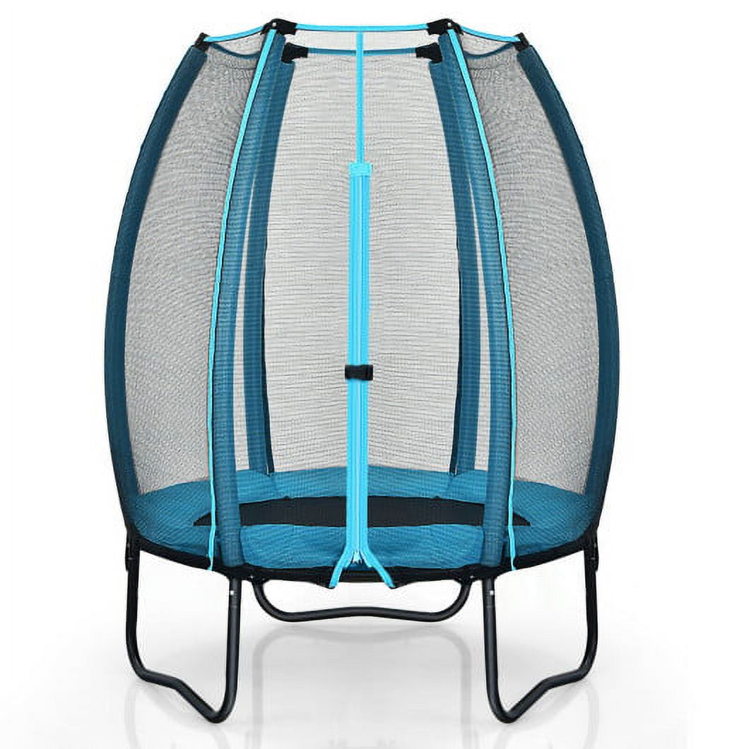 Blue Kids Trampoline with Enclosure Net V52233