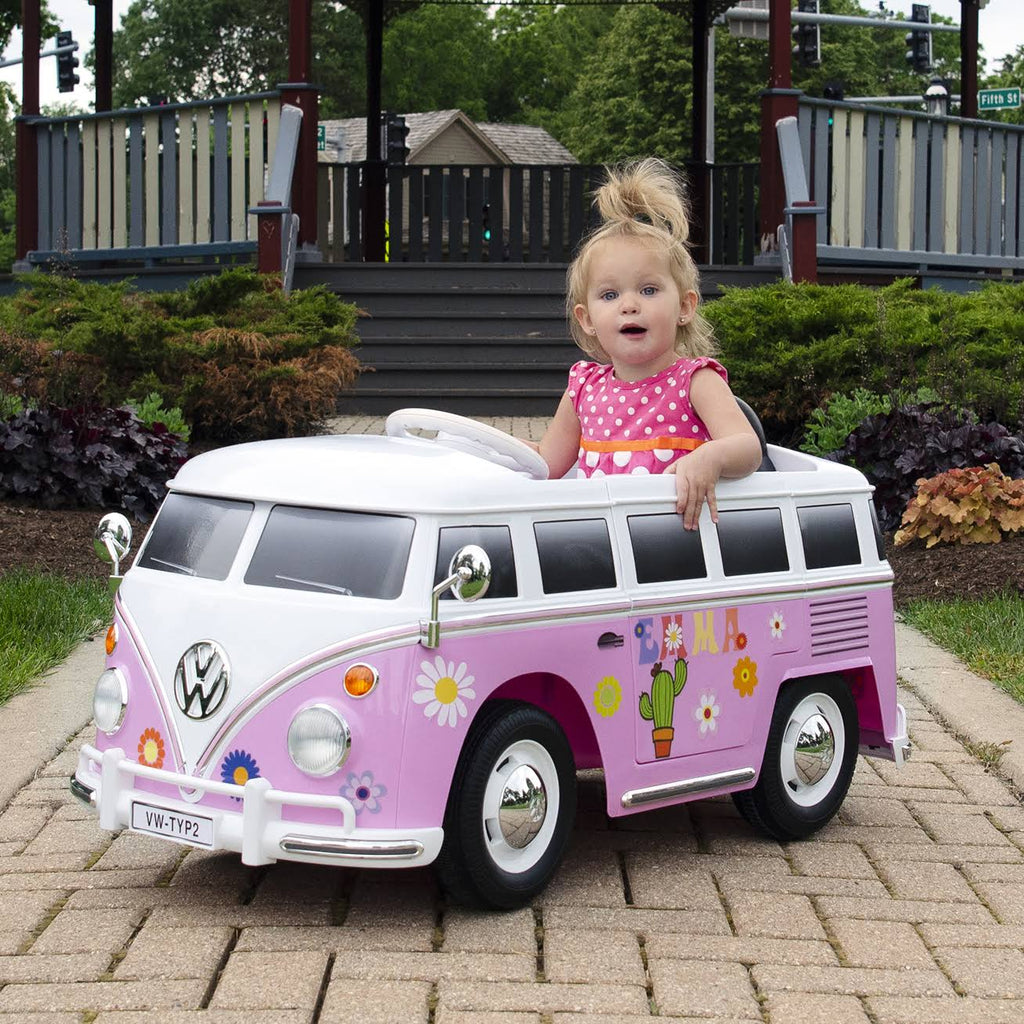 Pink 6V Battery Powered Ride-On Toy Car T6318