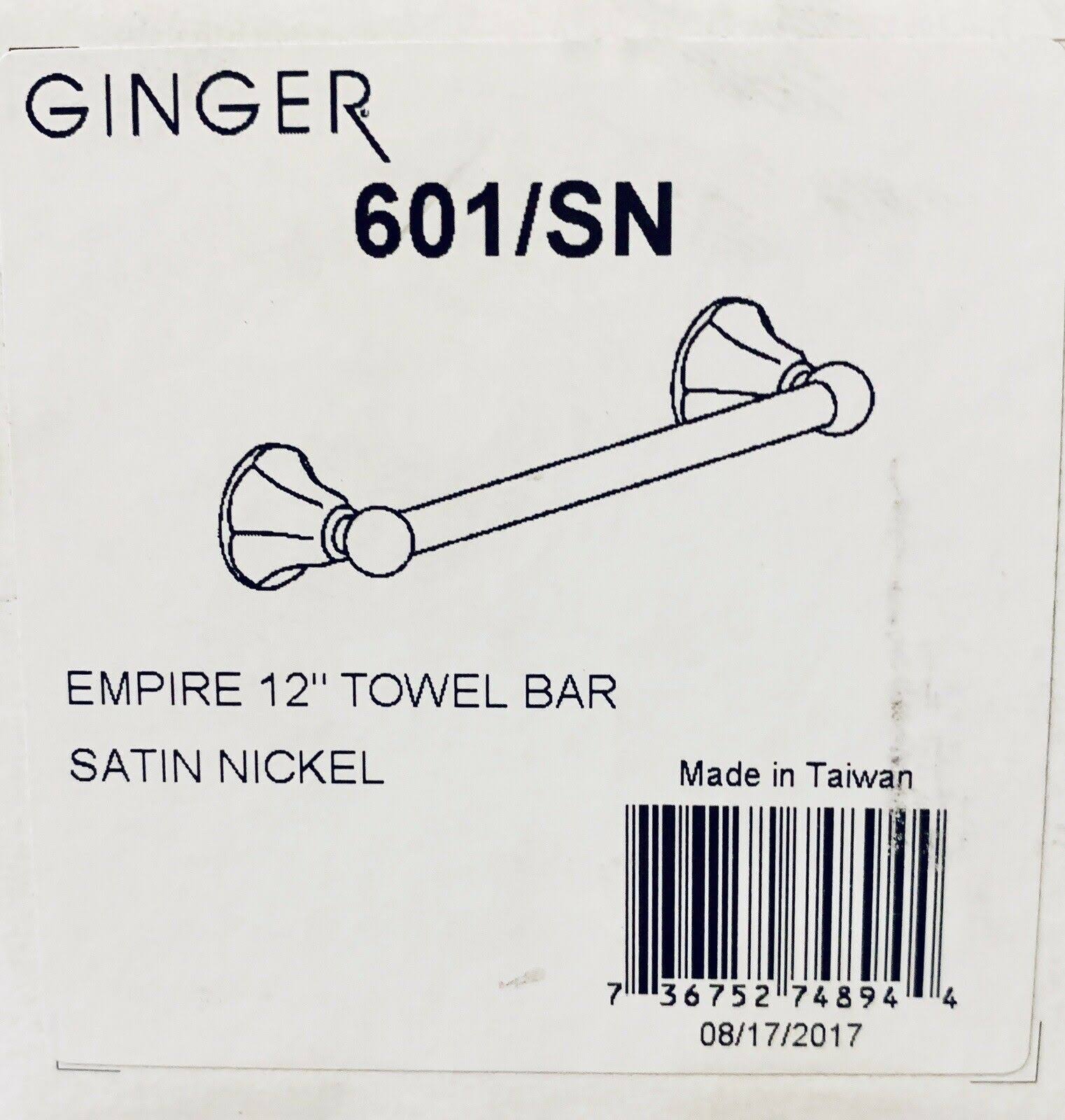 Satin Nickel Towel Bar L206