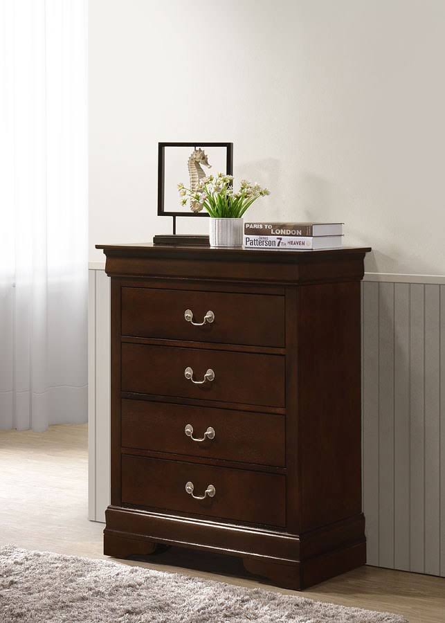Cappuccino 4 Drawer Chest T5954