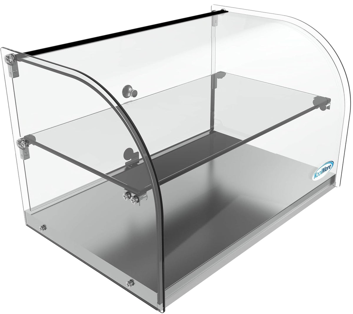 22 Commercial Countertop Bakery Display Case with Front Curved Glass and Rear Door L267