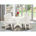 5-piece Wood Dining Set in Linen White I48582