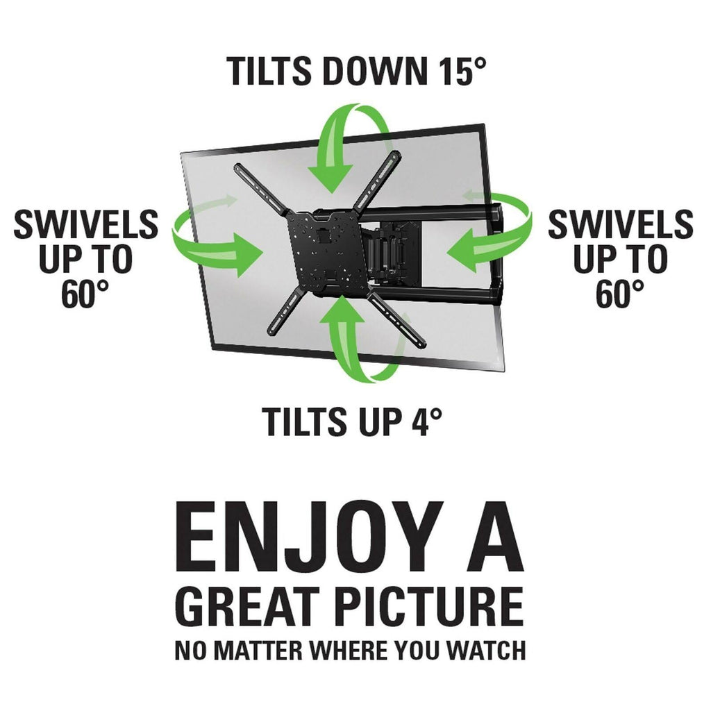 Full-Motion TV Wall Mount for 37x22 to 80x22 TVs C3899