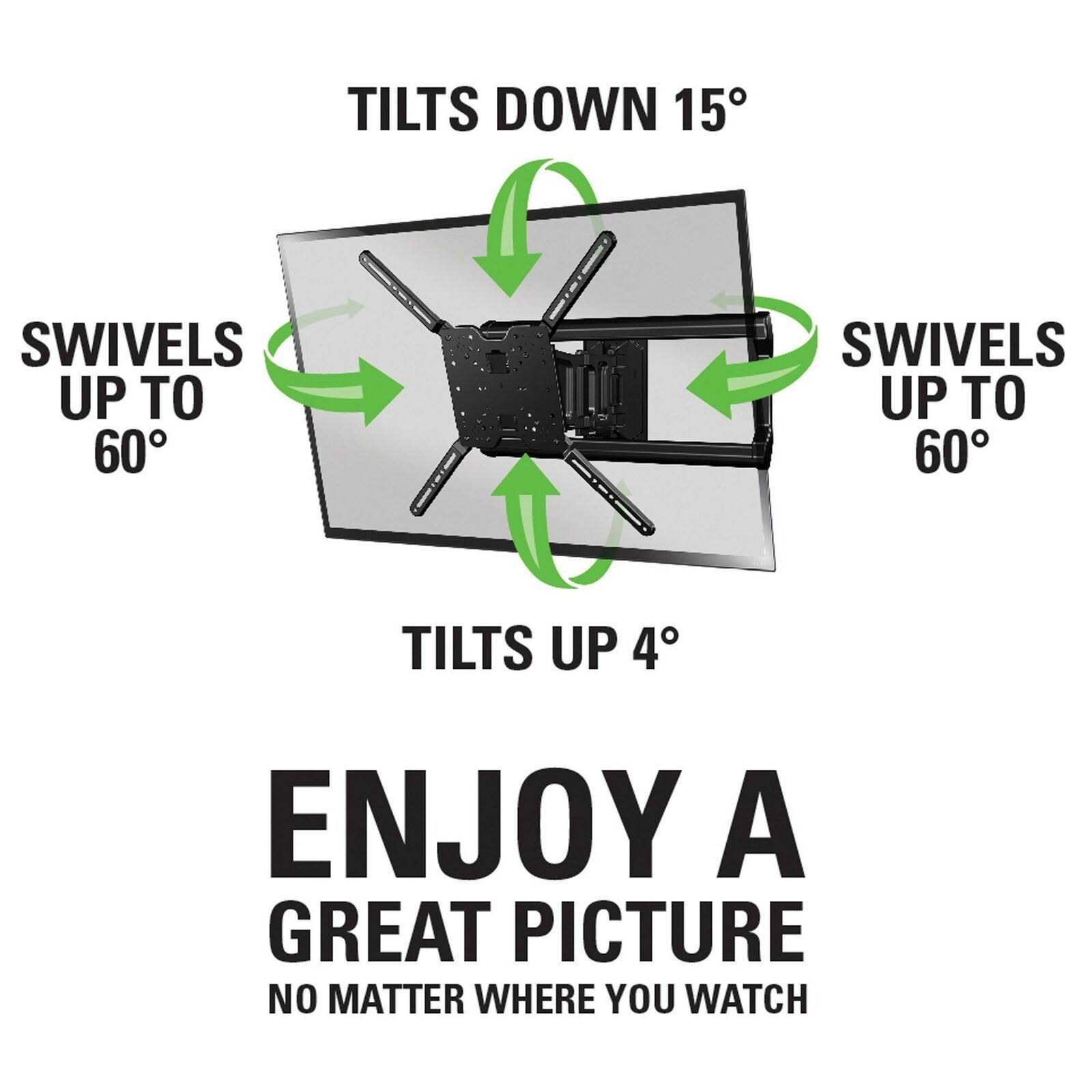 Full-Motion TV Wall Mount for 37x22 to 80x22 TVs C3899