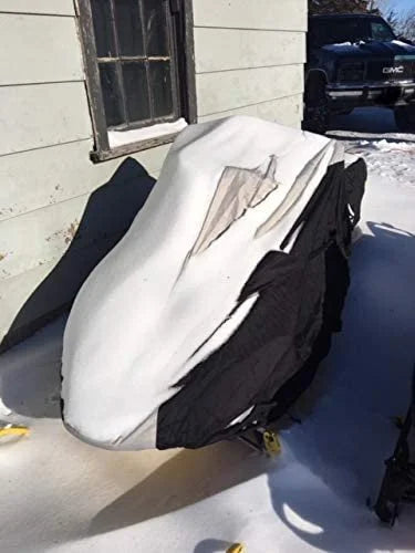 Snowmobile Cover with Built-in Securing Straps B34535