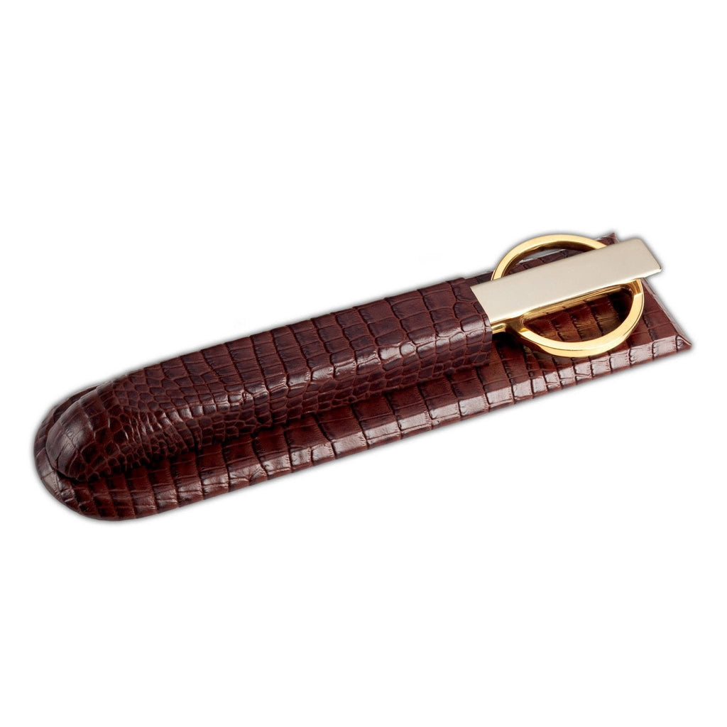 Crocodile Embossed Leather Library Set R9979