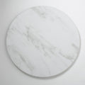 White Round Marble Melamine Serving Board A24813