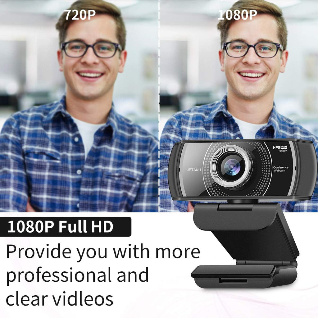 Black 1080P USB Webcam with Microphone G5367