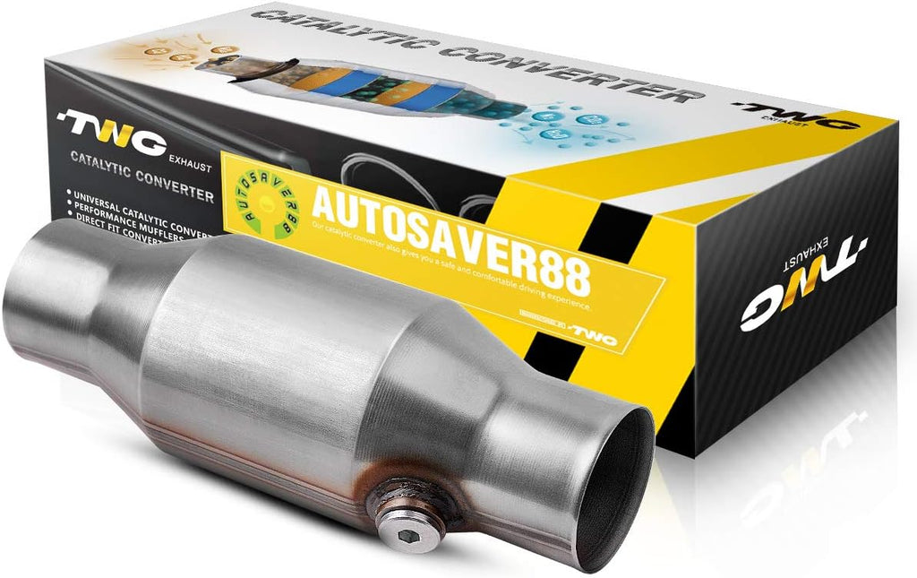 2.5" Inlet/Outlet Universal Catalytic Converter with O2 Port, Pack of 2 A406776