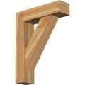 Western Red Cedar Traditional Block Bracket with Offset Brace Q72983