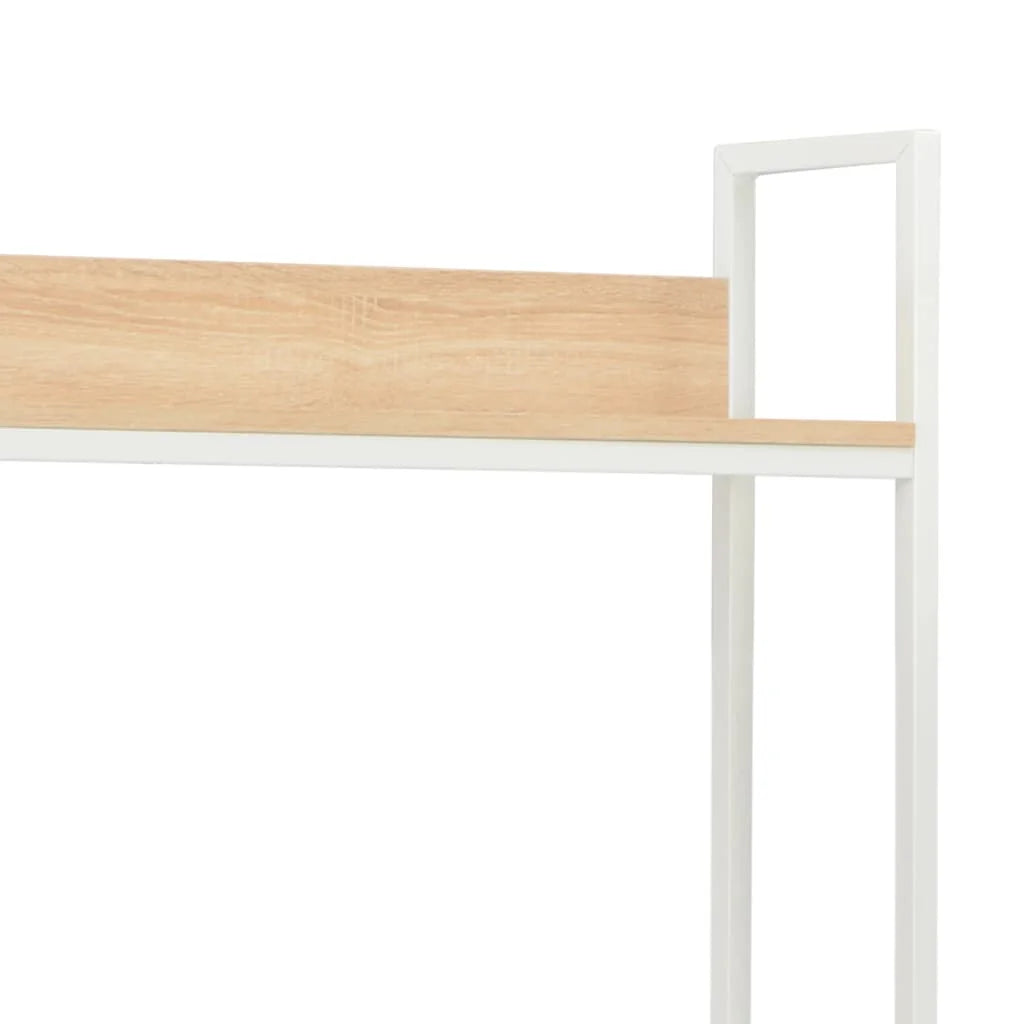 White and Oak Computer Desk Z67725