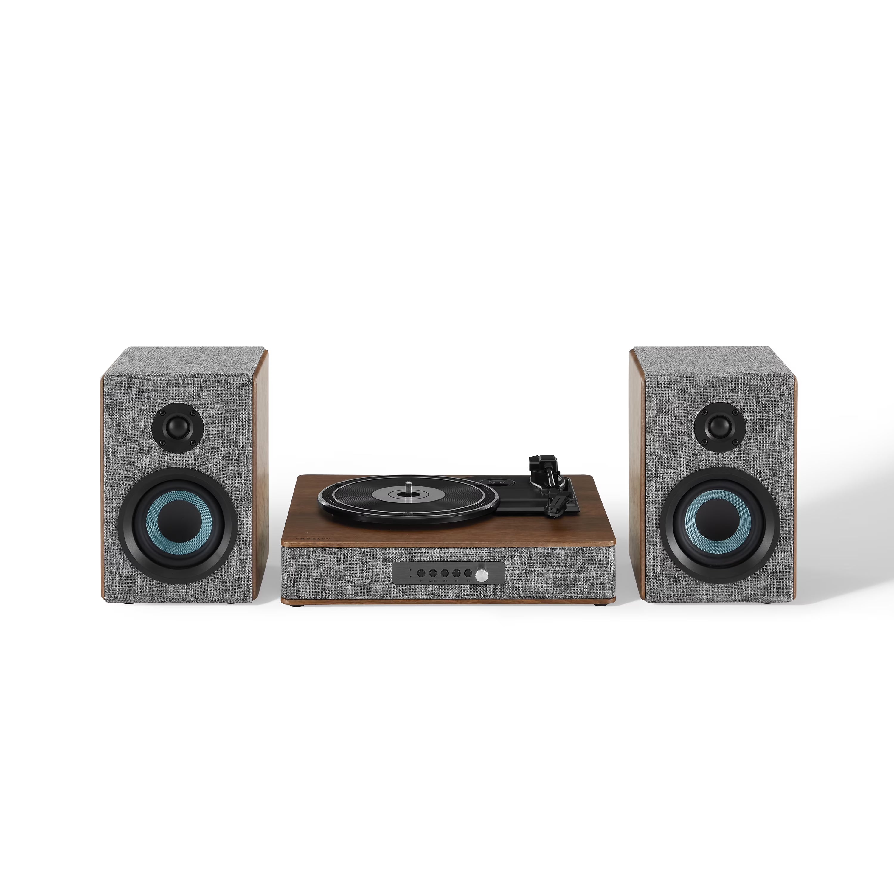 Vinyl Record Player with Speakers with Wireless Bluetooth and FM Radio J106