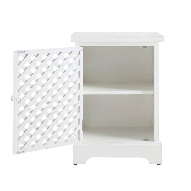 White Wood Door Cabinet Q29800