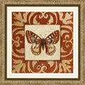 Moroccan Butterfly 2 Piece Framed Graphic Art Set U7733
