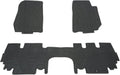 Black Rubber Floor Mat for Jeep Wrangler 4-Door 3-Piece F91430