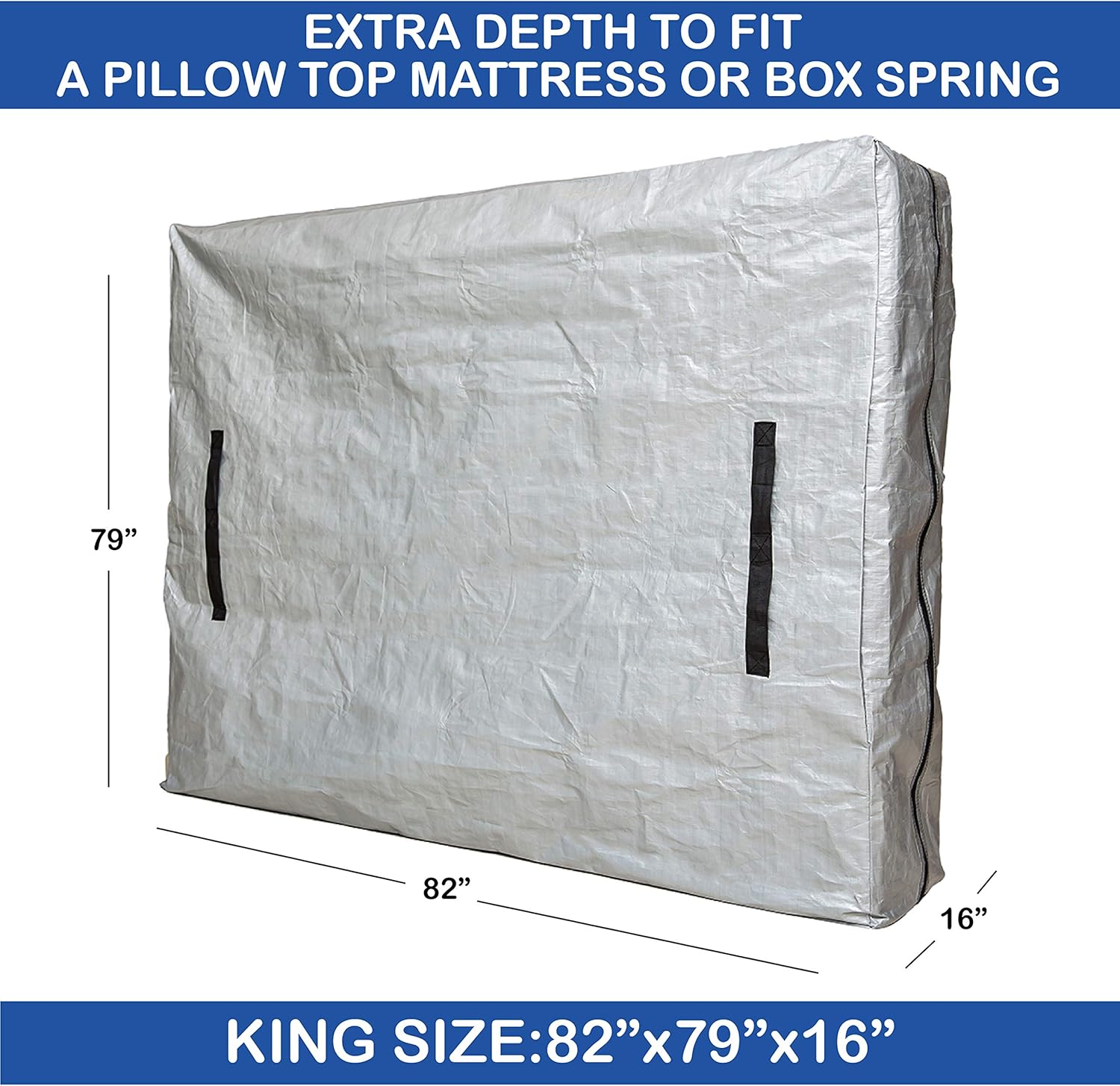 Full Size Reusable Mattress Cover with Heavy Duty Zipper P863