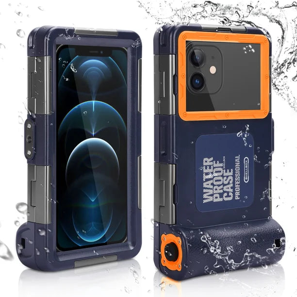 Waterproof Protective Case for Phones Up to 6.9 Inch with Lanyard C5614
